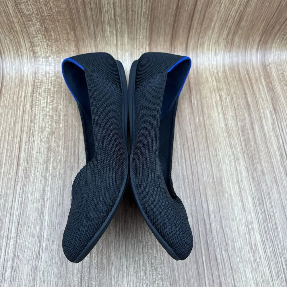 Rothy's THE FLAT Black Travel Casual Ballet Flats‎ Size 9 shoes